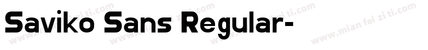 Saviko Sans Regular字体转换